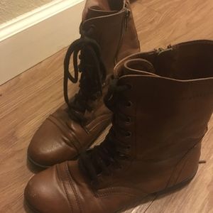 Brown Combat Boot